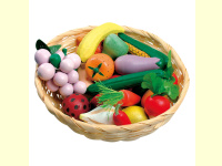 Bild für Bino Kaufladen Kaufmannsladen Zubehör Obst & Gemüsekorb Kinde