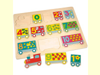 Bild für Bino Puzzle Zahlenzug schönes Holzspielzeug
