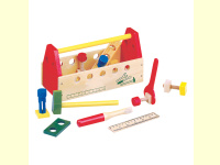 Bild für Bino Werkzeugkasten aus Holz Holzspielzeug